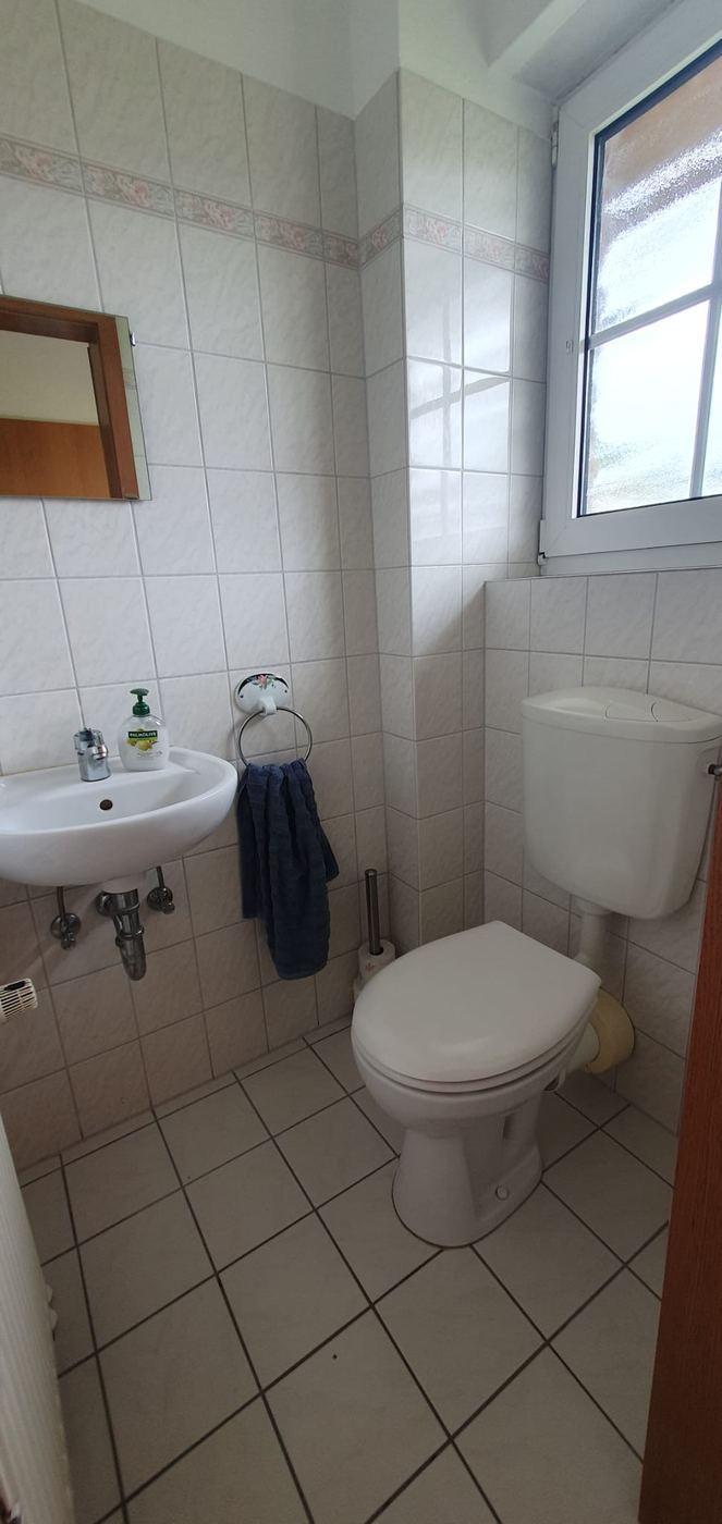 Helles Gäste-WC mit Fenster